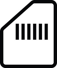 Find micro Sd card icon vector graphic download memory storage symbol design illustration format eps ai
