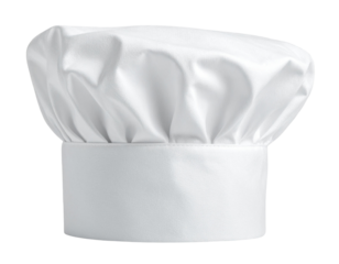 chef hat isolated on white