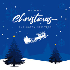 Merry Christmas Social Media Post Square Pixel