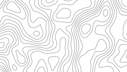 Topographic Line Map in Antique Style, Capturing Natural Landforms Through Contour Drawing with a Weathered, Vintage Outdoor Adventure Vibe.