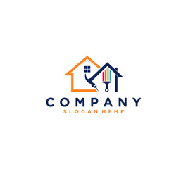 home repair, roofing, remodeling, handyman, home renovation, decor logo