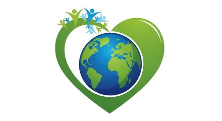 Obraz premium Global community caring for our planet Earth together