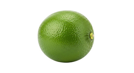 Isolated whole lime, fresh and vibrant citrus fruit for healthy eating and beverage use