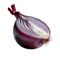 Fresh onion slice isolated on transparent background PNG