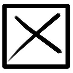 Cancel black element 