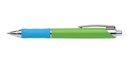 Isolated pen for writing notes, stationery, ballpoint pen for signature, signing official papers