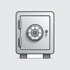 Classic Metal Safe Box with Combination Lock – AI Generated