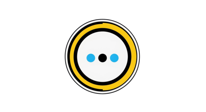 Isolated symbol representing communication, connectivity or networking in a modern style