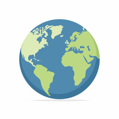 Fototapeta premium Earth Globe Vector Illustration