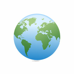 Fototapeta premium Earth Globe Vector Illustration