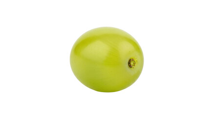 Isolated grape, fresh green fruit, single seeded berry, healthy vegetarian food concept