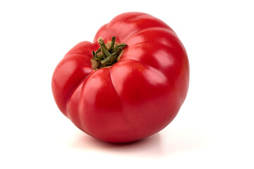 Heirloom Tomato, Red Vegetable, isolated on white background