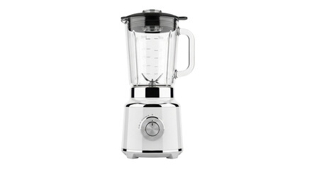 Isolated modern blender in studio shot perfect for healthy smoothies and food preparation