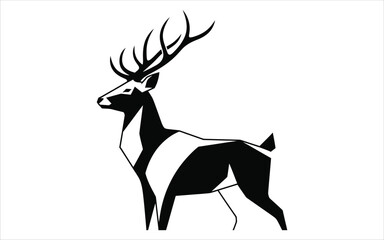 Vectorized Deer for print, decoration, Wallpaper, Commercial use, Sketch