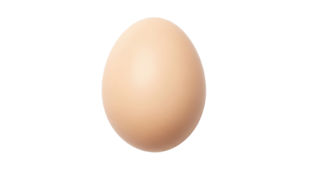 Isolated uncooked chicken egg, organic food ingredient for omelet and baking dessert