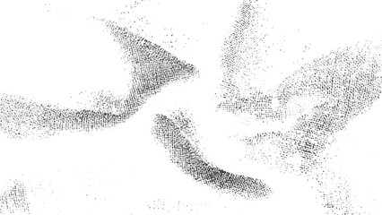 Distressed Wave Line Grunge Texture with Abstract Flowing Pattern for Modern Vector Background