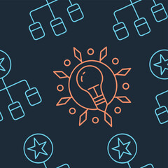 High quality photo of creative ideas and innovation concepts in a digital network vector