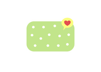 green apple on a white background