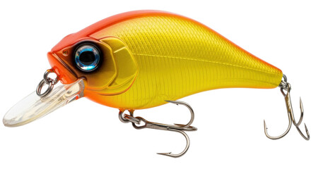 Isolated Crankbait fishing lure, tackle for sport fishing, angling, and fishers use
