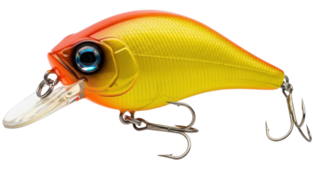 Isolated Crankbait fishing lure, tackle for sport fishing, angling, and fishers use