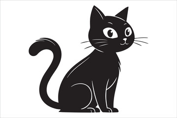 Realistic Black Cat Portrait with Cinematic Lighting and Sharp Focus