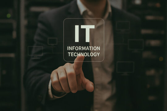 Inspiring IT information and technology concepts fuel innovation business success and development growth