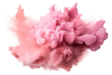 Pink ink cloud explosion design