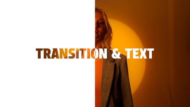 Transition & Text Template