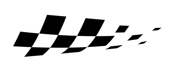 Race flag. Checkered flag. Racing stripes. Race motorsport graphics. Vector illustration