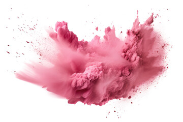 Abstract pink powder explosion