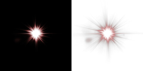 Bright light burst overlay on contrasting black and white backgrounds, creating a dynamic visual effect for creative projects and graphic design applications