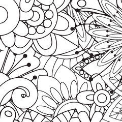 Fototapeta premium Blooming Moments A Coloring Journey for Everyone