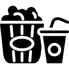 Cinema Set of Web Icons Movie and Film Icon Collection Containing Video Movie Theater 3D VR Popcorn Ticket Director Soundtrack and More