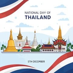 Naklejka premium National day of Thailand ,