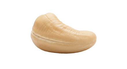 Isolated Cashew nut natural food staple for snacking and healthy eating in studio shot