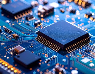 Close-up circuit board