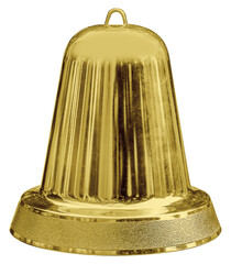 Golden bell for decorative Christmas tree