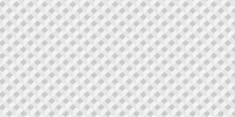 Vector structure box minimal white abstract cube square geometric tile hexagon mosaic wall grid wallpaper. white and gray geometric block cube isometric mosaic texture background.	
