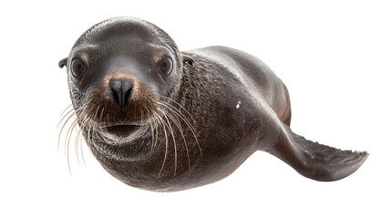 Cute sea lion isolated on transparent background © Yijia