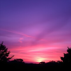 Fototapeta premium 붉은 노을 가득한 하늘 a sky full of red sunsets