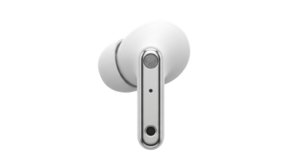 Isolated cordless earbud for audio, wireless headset for listening to podcast audio device