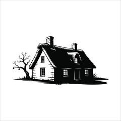 Modern and traditional house silhouette vector collection for architecture and design themes