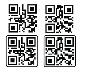Fototapeta premium 2 types of qr code and alternatives copy.eps