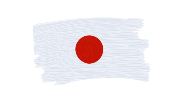 flag of japan, National flag of Japan. State symbols, Red circle on a white background. White isolated background or png