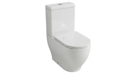 Isolated ceramic toilet fixture for bathroom fitting and plumbing or home sanitation