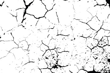 Abstract Distressed crack texture vector design perfect for urban design. grunge wall paint effect pattern, abstract black and white marble surface, broken concrete background, vector illustration
