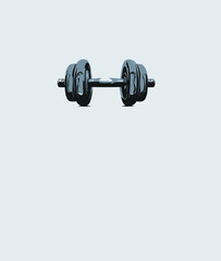 dumbbell isolated on white