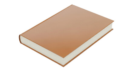 Isolated Blank hardback book, mockup template, clean surface, for graphic design work