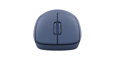 Isolated computer mouse for professional use in navy blue, office peripheral for desktop