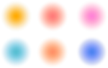 color brush Set of circles brash multicolored. watercolor on white background. This is watercolor splash. It is drawn by hand transparent background. Colorful grunge bold brush strokes with noise 